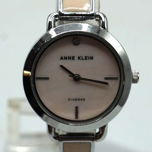 Anne Klein Wrist Watch Analog Diamond Quartz Ladies New Battery - Picture 2 of 6
